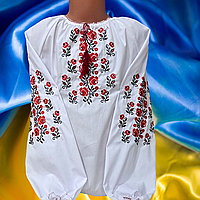 Блузка-вишиванка підліткова з довгим рукавом на дівчинку 7-11 років "VYSHYVANKA" недорогого від прямого постачальника