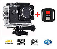 Водонепроникна спортивна камера екшн з пультом Action Camera S3 4K Ultra HD Wi Fi