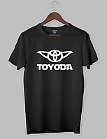 Крута футболка з прикольним принтом "Toyoda" Чорний, XXL