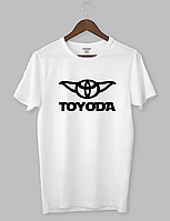 Крута футболка з прикольним принтом "Toyoda" Білий, S