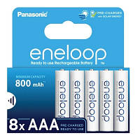 Батарейки акумулятор Panasonic Eneloop AAA 800mAh NiMh 8шт (Оригінал Японія)