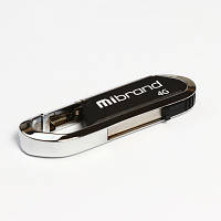 USB флеш наель Mibrand 4GB Aligator Grey USB 2.0 MI2.0/AL4U7G l