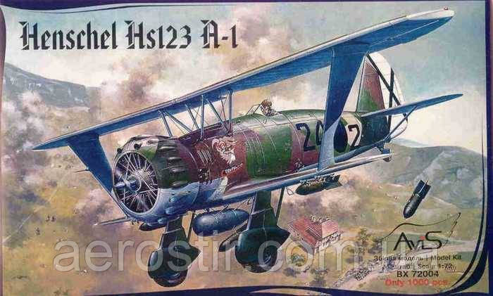 Henschel Hs123A-1 1/72 Avis 72004