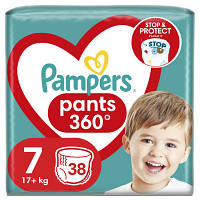 Подгузники Pampers трусики Pants Giant Plus Размер 7 17+ кг 38 шт. 8006540069387 l