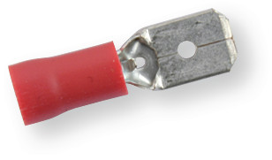 Клемa обтискна ізольована ПАА червона 6,3х0,8 мм