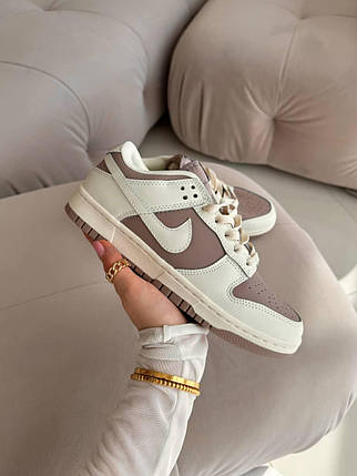 Жіночі Кросівки Nike SB Dunk Low Brown Beige / Найк СБ Данк Низькі Коричневі з Бежевим, фото 1