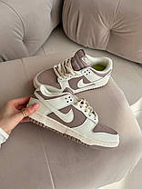 Жіночі Кросівки Nike SB Dunk Low Brown Beige / Найк СБ Данк Низькі Коричневі з Бежевим, фото 3