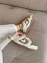 Жіночі Кросівки Nike SB Dunk Low Brown Beige / Найк СБ Данк Низькі Коричневі з Бежевим, фото 5