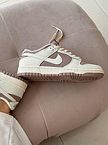 Жіночі Кросівки Nike SB Dunk Low Brown Beige / Найк СБ Данк Низькі Коричневі з Бежевим, фото 6