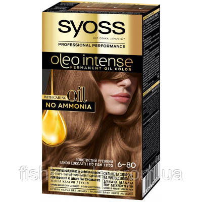 Фарба для волосся Syoss Oleo Intense 6-80 Золотистий русявий 115 мл 8410436246569 l