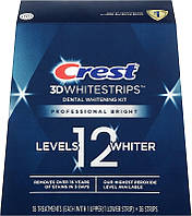 Відбілювальні смужки для зубів — Crest 3D Whitestrips Professional Bright Level 12 Whiter 18 шт. (1030809)