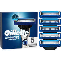 Сменные кассеты Gillette Mach3 Turbo 5 шт. 7702018552344 l