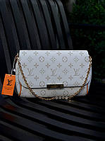 Жіноча бежева сумочка луї вітон сумка Louis Vuitton ( clutch white) Louis Vuitton Еко шкіра Adore