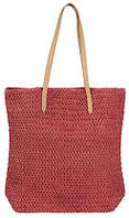Плетеная пляжная сумка, сумка шоппер 2 в 1 Esmara красная Adore Плетена пляжна сумка сумка шоппер 2 в 1 Esmara