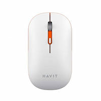 Мишка HAVIT HV-MS60WB (HV-MS60WB White) White/Orange Bluetooth + Wireless
