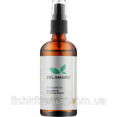 Гідрофільна олія DeLaMark для зняття макіяжу конопляна 100 мл 4820152332646 l