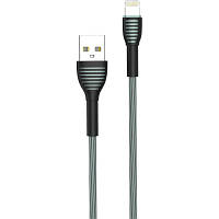 Дата кабель USB 2.0 AM to Lightning 1.0m ColorWay CW-CBUL041-GR l