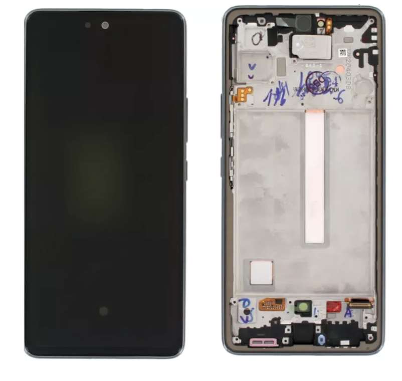 Дисплей (екран) для Samsung A536B Galaxy A53 5G + тачскрин, чорний, OLED, гарної якості, із широкою рамкою,