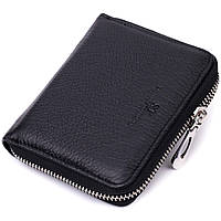 Жіночий гаманець з натуральної шкіри ST Leather Чорний Adore