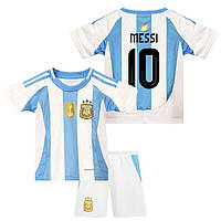 Форма с Вашей фамилией сборной Аргентины EURO 2024 Adidas Argentina Home 145-155 см (set3534_122349)