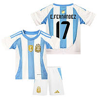Форма GARNACHO 17 сборной Аргентины EURO 2024 Adidas Argentina Home 145-155 см (set3534_122355)