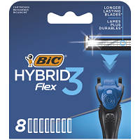 Змінні касети Bic Flex 3 Hybrid 8 шт. 3086123480933 l