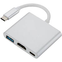 Переходник Dynamode Dynamode USB3.1 Type-C to 1хHDMI, 1хUSB 3.0, 1хUSB Type-C Fe Multiport USB 3.1 Type-C to