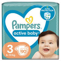 Подгузники Pampers Active Baby Mid Размер 3 6-10 кг 90 ш 8001090949455 l