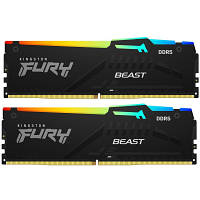 Модуль памяти для компьютера DDR5 16GB 2x8GB 5600 MHz Beast RGB Kingston Fury ex.HyperX KF556C40BBAK2-16 l