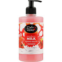 Рідке мило Dolce Vero Strawberry Milk з молочними протеїнами 500 мл 4820091146915 l