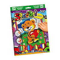 Набор для творчества "SandArt" SA-02-01 10 фреска из песка (Медведь) Adore Набір для творчості "SandArt"