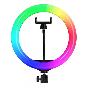 Кільцева лампа Infinity Led СRYSTAL RGB 16cм