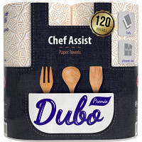 Бумажные полотенца Диво Premio Chef Assist 3 слоя 120 отрывов 2 рулона 4820003837573 l