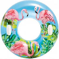 Детский надувной круг "Фламинго" 58263-2 с двумя ручками Adore Дитячий надувний круг "Фламінго" 58263-2 з