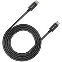 Дата кабель USB-C to USB-C 2.0m UC-42 5A 240WERP E-MARK,black Canyon CNS-USBC42B l