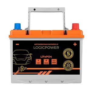 Автомобільний акумулятор LogicPower LiFePO4 12V  -  32 Ah (+ праворуч) BMS 600А