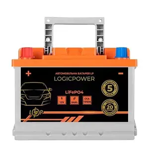 Автомобільний акумулятор LogicPower LiFePO4 12V  -  64 Ah (+ зліва) BMS 1050А