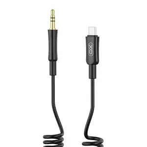 Аудіо-кабель XO NB-R255B Type-C (тато)  -  3.5mm (тато) 1м Black