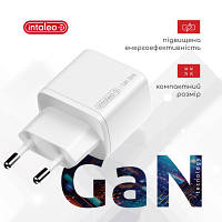 Зарядное устройство Intaleo 30W GAN USB-C PD+USB-A QC 3.0 white (1283126578274) m