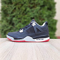 Кросівки чоловічі Nike AIR Jordan 4 чорні з червоним SRV O11169