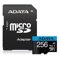 Карта памяти ADATA 256GB microSDXC calss 10 UHS-I V10 A1 (AUSDX256GUICL10A1-RA1) m