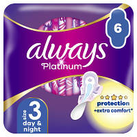 Гигиенические прокладки Always Platinum Day&Night Размер 3 6 шт. 8001090445032 l