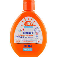 Средство для загара Sun Energy Kids Детская гипоаллергенная эмульсия SPF 30 150 мл 4823015922619 l