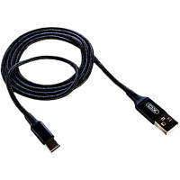 Дата кабель USB 2.0 AM to Type-C 2.0m NB143 Braided Black XO (XO-NB143C2-BK) m