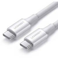 Дата кабель USB-C to USB-C 1.5m US300 5A USB2.0 White Ugreen US300/80370 l