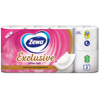 Туалетная бумага Zewa Exclusive Ultra Soft 4 слоя 8 рулонов (7322541046532/7322541191041) m