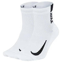 Носки Nike U NK MLTPLIER ANKLE 2PR - 144 SX7556-100 46-50 2 пари Білі (194275663043) m