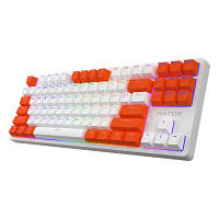 Клавиатура Hator Rockfall 2 Mecha Signature Edition USB White/White/Orange (HTK-521-WWO) m
