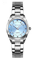 Женские наручные Часы классические серебряные Skmei 1620 Blue Steel Adore Жіночий наручний Годинник класичний