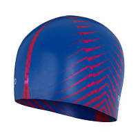 Шапка для плавання Speedo Rev Moud Silc Cap AU червоний, синій 8-09337H188 OSFM (5053744739496) m